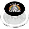 Westie Puppy Lover PS Una coda di felicità Westie Dog retrò arcobaleno PopSockets PopGrip per MagSafe