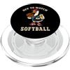 InGENIUS Camicie e regali divertenti Giocatore divertente Goose Off per guardare Softball Lover PopSockets PopGrip per MagSafe