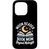 Night Reading Mom Moon Reader Book Lover Custodia per iPhone 15 Pro Moon Reader Book Mom Beyond Midnight Reading