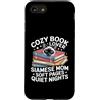 Siamese Cat Mom Reading Night Custodia per iPhone SE (2020) / 7/8 Accogliente mamma siamese amante dei libri, pagine morbide, notti tranquille