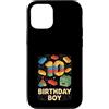 Building Block Birthday Boy Apparel & Gi Custodia per iPhone 12/12 Pro Birthday Boy Building Blocks Mattone Theme Party 10° compleanno