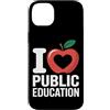 Red for Education Gifts for Women and Me Custodia per iPhone 14 Plus Rosso per insegnante educazione pubblica