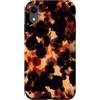 generic Custodia per iPhone XR Motivo nero ambra tartaruga scuro
