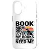 Dog Lover Reading Mom Bookworm Sunset Custodia per iPhone 17 Book Mom Dog Lover I miei libri e cani hanno bisogno di me
