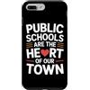 Red for Education Gifts for Women and Me Custodia per iPhone 7 Plus/8 Plus Rosso per insegnante educazione pubblica