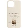 Iced Coffee Club Custodia per iPhone 15 Caffè freddo Cold Brew Latte d'avena Sciroppo di vaniglia Ghiaccio
