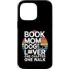 Reading Dog Lover Sunset Retro Book Custodia per iPhone 14 Pro Max Libro Dog Lover One Chapter One Walk Retro