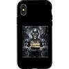 Robot Boy Girl Scary Goth Alt Gifts Custodia per iPhone X/XS Robot Robotics Torta di compleanno Bday divertente festa spettrale