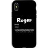 Roger Defined Personalized Roger Costume Custodia per iPhone X/XS Roger Definizione Personalizzato Nome Costume Personalizzato Per Rogers