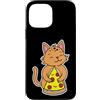 wildcat pizza cute wildcat cat art pizza Custodia per iPhone 13 Pro Max Carino Wildcat che abbraccia la fetta di pizza