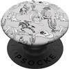 Horse Girl Designs Cappello da cowboy a ferro di cavallo nero stivali da cowgirl equitazione fiocchi cactus PopSockets PopGrip Adesivo