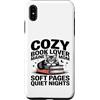 Maine Coon Cat Mom Book Lover Vibes Custodia per iPhone XS Max Cozy Book Lover Maine Coon Mamma Soft Pages Quiet Nights