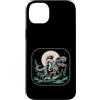 Cosmic Dino Apparel Co Funny Space Desig Custodia per iPhone 14 Plus Astronauta Cavalcando T-Rex Dinosauro Spazio Luna Galassia Uomini Donne