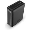 KSIX smart your tech Powerbank Ksix Nano 20.000 mAh, formato tascabile, Power Delivery, 22,5 W, cavo USB-C a USB-C, ricarica simultanea, nero
