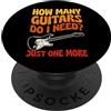 80s Rock Guitar Player Merch for Guitari Quante chitarre ho bisogno solo di una in più PopSockets PopGrip Adesivo