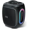 VUOPAX Cassa Bluetooth Potente 120W Peak, Speaker Trasportabile con Maniglia, Woofer 6,5, Bassi Potenziati, 30 Ore, Bluetooth 5.4, TWS, IP65, Luci RGB, per Campeggio, Giardino e Feste