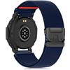 Hinnwer 22mm Nylon Cinturino Compatibile con Amazfit Balance 3/Balance Ultra/Cheetah 2 Ultra/Bip Max/Active Max/T-Rex 3 Pro 48mm, Chiusura Paracadute Elastico Sportivo Cinturino - Blu Scuro