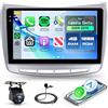 Rimoody 4G+128G Autoradio Android per Lancia Delta 2009-2019, 9 Touchscreen Schermo IN-Cell Carplay Android Auto Senza Fili FM/RDS/EQ GPS WiFi Bluetooth Mirror Link Comandi al Volante Retrocamera