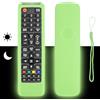 CTRLBETTER Custodia per telecomando in silicone compatibile con Samsung BN59-01175N AA59-00786A BN59-01315B TV telecomando copertura protettiva antiurto con cordino (verde fluorescente)