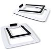 Sanyun SW601 Supporti per Altoparlanti da Scrivania Inclinati a 15° per Altoparlanti da PC Computer Scaffale Monitor Compatti da 2''-3'', Base Acciaio con Schiuma Fonoassorbente (Coppia, Bianco)