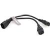 SZRMCC UPS PDU Server Y Splitter cavo di alimentazione IEC320 C14 fino a 2 x C13 10A 250V prolunga (2 x C13 30 cm)