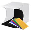 Generico SOFTBOX 20x20 cm con sfondi colorati e illuminazione led 6000 °k studio fotografico portatile economico completo