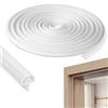 keyuancan Guarnizione per Telaio Della Porta, Guarnizione Porta, Guarnizioni Porte Blindata, Guarnizioni Porte Interna Tipo a Incastro per Isolamento Acustico, Protezione Polvere, 10M, Bianco