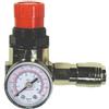 Mecafer 152166 - Riduttore di pressione, manometro, rubinetto, 1/4 m