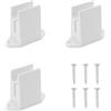 Create idea 3 pezzi Supporto Manovella 44,3x56,3mm Plastica Staffa Manovella a Parete con Viti per Tenda da Sole Tenda a Rullo Persiana Finestra a Lamelle Asta Manovella 13mm