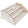 Hartem - Espositore Frontale in Legno | Stand Organizzatore per Vernici Acriliche e Pennelli per Modellismo e Miniature | 52 Bottiglie da 18 ml + 8 Bottiglie da 35 ml o 60 ml e 22 Pennelli