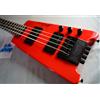 Steinberger SPIRIT XT-2 Hot Rod basso elettrico rosso con borsa da concerto N...