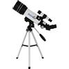 Zoomion Pioneer 70/360 AZ Telescopio AZ Telescopio Set per bambini e adulti con accessori per l'osservazione di animali domestici o animali.