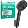 hansgrohe Pulsify Select S Set supporto doccia 105 3 tipi di getto Relax con flessibile 160 cm, nero opaco, 24303670