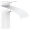 hansgrohe Vivenis Miscelatore monocomando lavabo 80 con saltarello, bianco opaco, 75010700