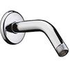 Hansgrohe braccio doccia hansgrohe 128mm, cromato, in cromo