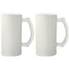 MR.R 16oz Blanks per sublimazione Tazza in vetro smerigliato, tazze da caffè con manico per trasferimento termico del rivestimento termico (2 conteggi)