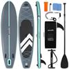SereneLife SUP Gonfiabile, Tavola Sup, Stand Up Paddle Board Ultraleggera, Larga e Stabile con Deck EVA Antiscivolo, Accessori Premium, per Giovani e Adulti, Capacità 159 kg