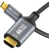Sonero Cavo SONERO USB-C/HDMI, 4K60, 18 Gbps, maschio/maschio, grigio/nero, 2 m