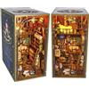 Genérico CUVE Ace - Farmacia Magica DIY Book Nook Kit - Modelli da Costruire per Adulti, Casa delle Bambole, Miniatura di Farmacista con Illuminazione LED, Dettagli Elaborati, Regalo Creativo