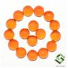 SBI Gems 3 MM Naturale Corniola Rotondo Cabochon Lotto 20 Pezzi 2.53 Cts Loose Gemma