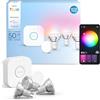 Philips Hue Essential Starter Kit, Con Bridge, 3 lampadine smart GU10 e Smart button, Lampadine intelligenti con luce bianca e colorata, Luci led compatibili con Alexa, Google Assistant e Apple Home