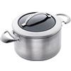 SCANPAN CTX SP65252000 - Forno Olandese con Coperchio, 3,5 l, Colore: Argento