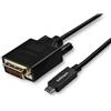 StarTech.com Cavo Video da USB C a DVI 3m, Cavo Adattatore USB Type-C, DP Alt Mode HBR2a DVI 1080p, Single Link, Compatibile Thunderbolt 3, Da Laptop USB-C a Monitor/Display DVI, CDP2DVI3MBNL