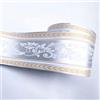 VisitRyl Bordi per Carta da Parati Adesivi Foglie argentate 12cm X 1000cm Design Decorativo