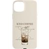 Iced Coffee Club Custodia per iPhone 15 Plus Caffè freddo Cold Brew Latte d'avena Sciroppo di vaniglia Ghiaccio