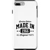 Born in Year Retro Style Custodia per iPhone 7 Plus/8 Plus Vintage Made In 1966 Limited Edition Ricambi Originali