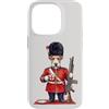 Dogs & Coffee Designs Custodia per iPhone 14 Pro Divertente Fox-Terrier Cane Londra KING'S GUARD Bandiera Inghilterra