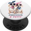 Sweet and Cheeky Greetings Umorismo bassotto sfacciato carino cattivo e prezioso cattivo PopSockets PopGrip Adesivo