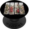 British Countryside Cottage Red Telephon British Countryside Cottage cabina telefonica rossa PopSockets PopGrip Adesivo