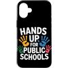 Red for Education Gifts for Women and Me Custodia per iPhone 16 Plus Rosso per insegnante educazione pubblica